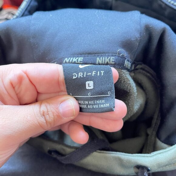 Nike Olive Green Graphic Print Men's Sweater - Picture 4 of 5